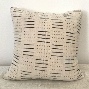 Vintage mudcloth pillow cover